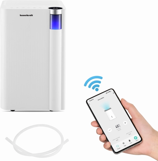 Deshumidificador de aire Bauerkraft 12 l/24 h con Wi-Fi