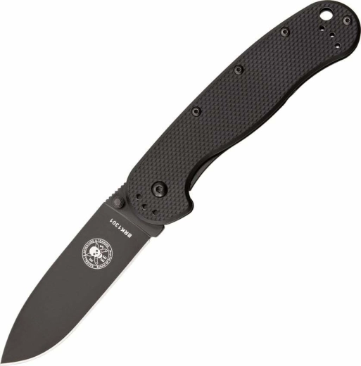 ESEE Avispa Black navaja de bolsillo 8,9 cm, totalmente negra, FRN