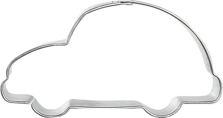 Cortador de galletas con forma de coche de acero inoxidable 7,5 cm