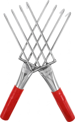 Cultivador manual de jardín (mini rastrillo) 4 dientes 32 cm
