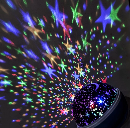 Solight bola de proyección LED multicolor con rotación y 9 modos