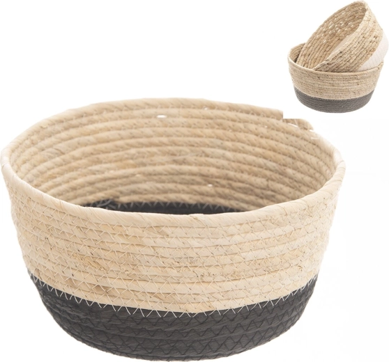 Cesta de almacenamiento de hierba marina 30 × 30 × 17 cm