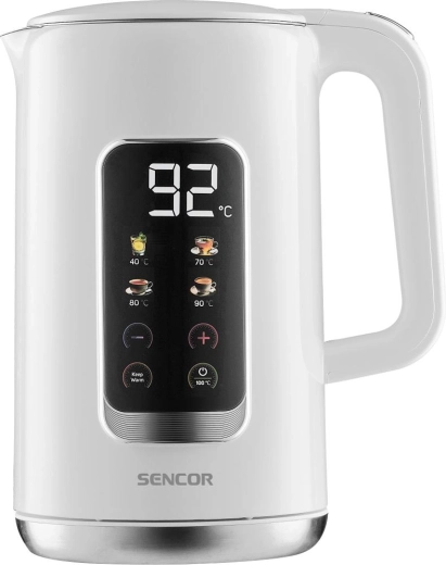 Hervidor eléctrico Sencor con regulación de temperatura