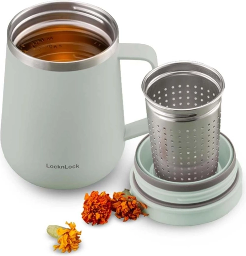 Termotaza para té Metro 400 ml con colador mint