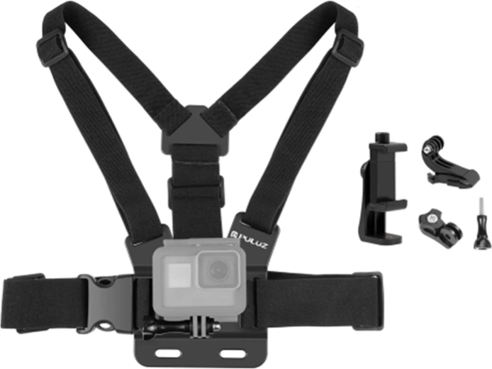 Correa de pecho PULUZ 5 en 1 con soporte para teléfono y gancho J - 1 pieza