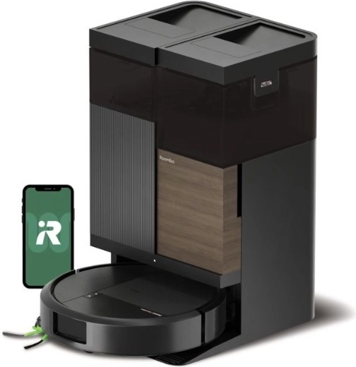 Robot aspirador iRobot Roomba Plus 575 Combo con estación AutoWash, negro