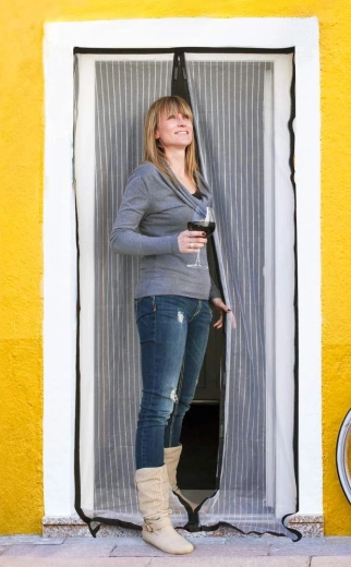 Mosquitera magnética para puertas 100 × 210 cm