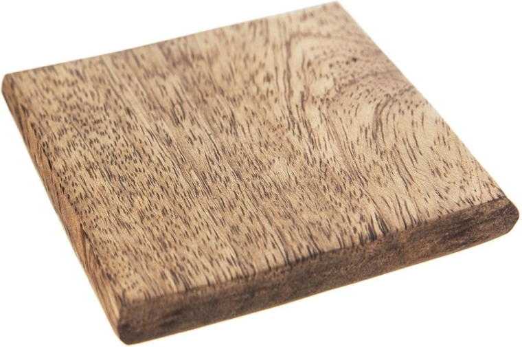 Posavasos de madera de mango 10 × 10 cm