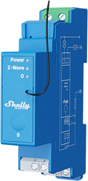 Shelly Qubino Pro 1 relé monocanal para carril DIN