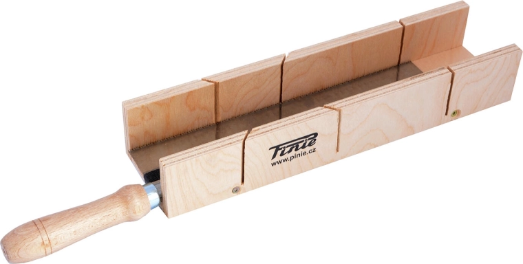 Caja de ingletes con sierra de costilla 420 × 80 × 50 mm – set