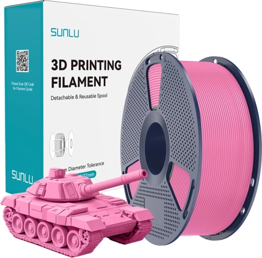 Filamento Sunlu PLA+ de alta velocidad rosa