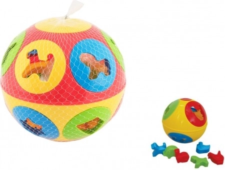 Clasificador de plástico en forma de pelota 13 cm, 2 colores