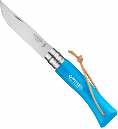 Opinel N°07 Trekking navaja de bolsillo 8 cm haya azul