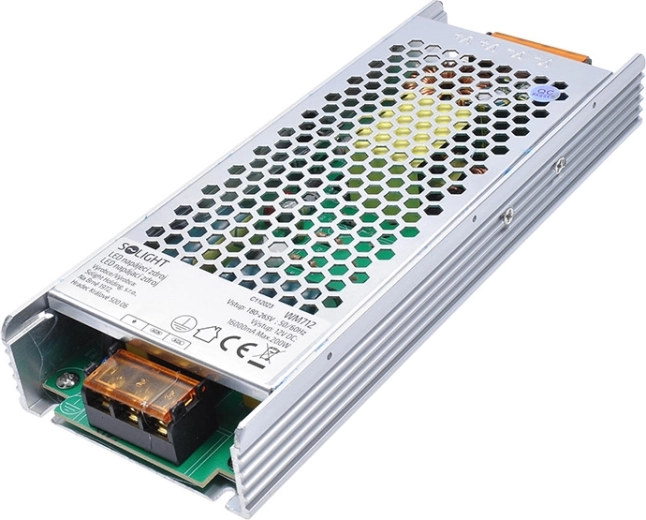 Fuente de alimentación LED Solight 230 V a 12 V 200 W IP20