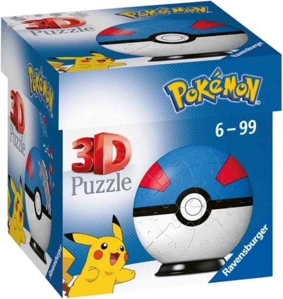 Ravensburger puzzle 3D Pokémon Great Ball – 54 piezas