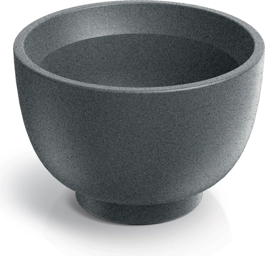 Macetero Vemo Round 40 cm gris granito
