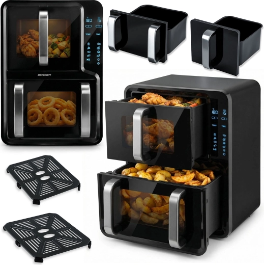 Freidora de aire de doble compartimento 12 l BERDSEN 2800 W