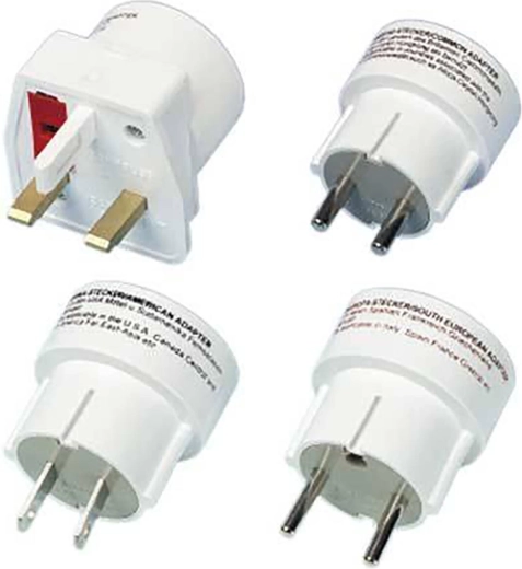 Set de adaptadores de viaje VIVANCO RS 4 W (4 uds.)