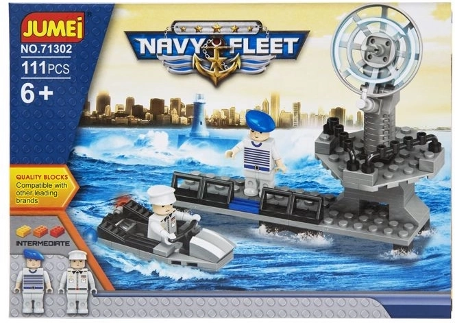 Set de construcción Jumei Navy Fleet – marina 111 piezas, 25 × 18 cm - 1 pieza