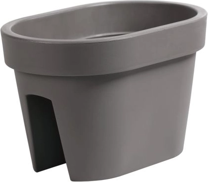 Macetero para barandilla Lofly Railing piedra gris 12,3 l