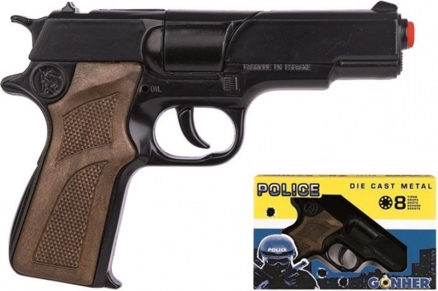 Pistola policial metálica de fulminantes