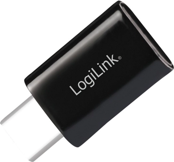 Adaptador Bluetooth 5.3 USB‑C, alcance 20 m, velocidad 3 Mb/s, negro