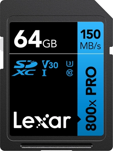 Tarjeta de memoria Lexar Professional 800x Pro SDXC 64 GB