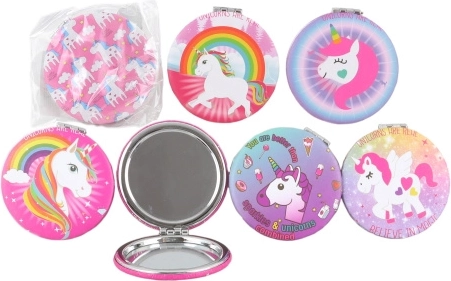 Espejo de bolsillo unicornio 7 × 7 cm
