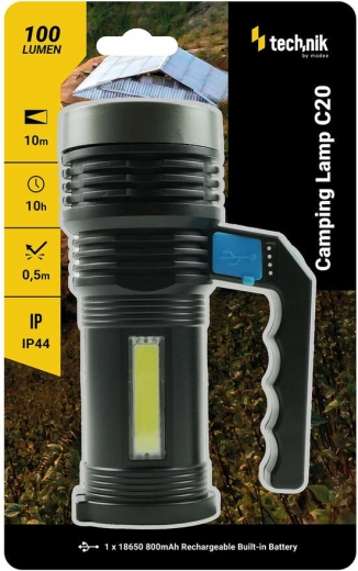 Technik MT-C20 linterna de camping de mano con luz dual (COB + CREE XPE) - 1 pieza