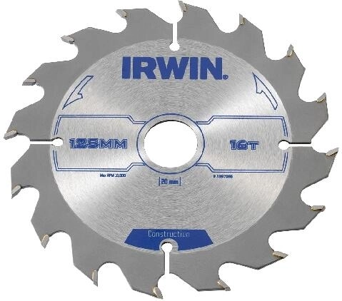Disco de sierra IRWIN 180 mm, 24 dientes, para madera