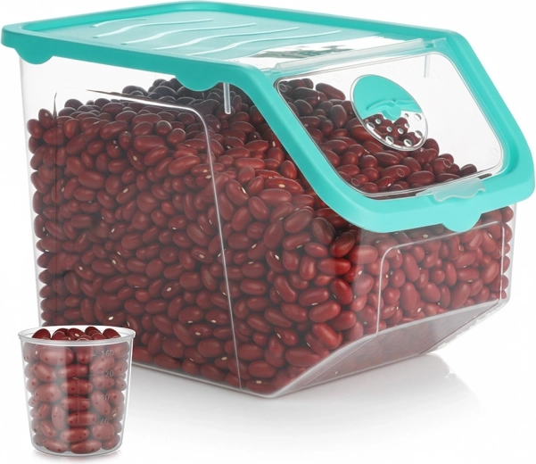 Recipiente transparente para fruta y verdura con tapa 12 l