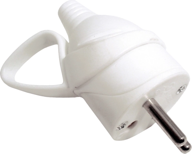 Solight enchufe recto con asa IP20 blanco
