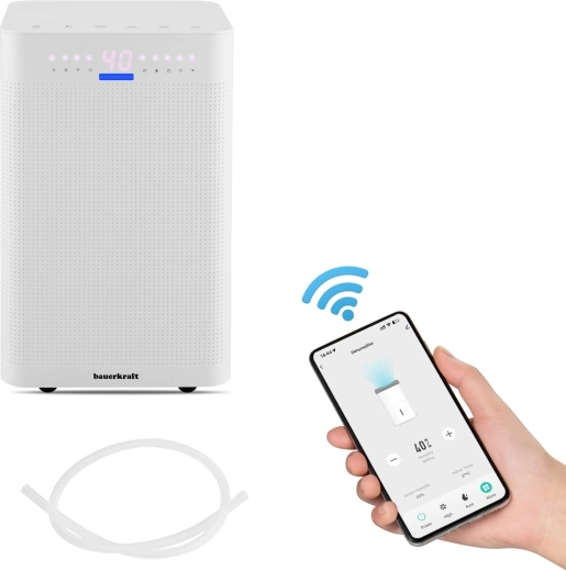 Deshumidificador de aire Bauerkraft 12 l/24 h con Wi‑Fi