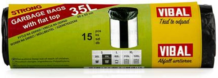 Bolsas de basura 35 l, 15 uds.