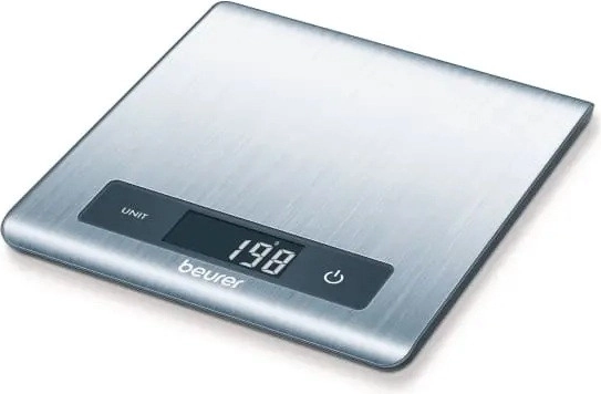 Báscula de cocina ultrafina BEURER KS 51 de acero inoxidable