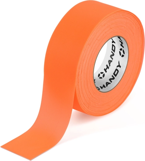 Cinta fluorescente de señalización naranja 75 m × 25 mm