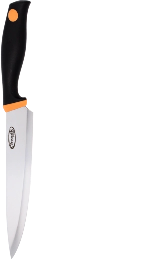 Cuchillo de cocina 20 cm de acero inoxidable con mango gris antideslizante