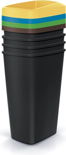 Papelera Compacta Drop Set – set 4×45 l para la clasificación de residuos