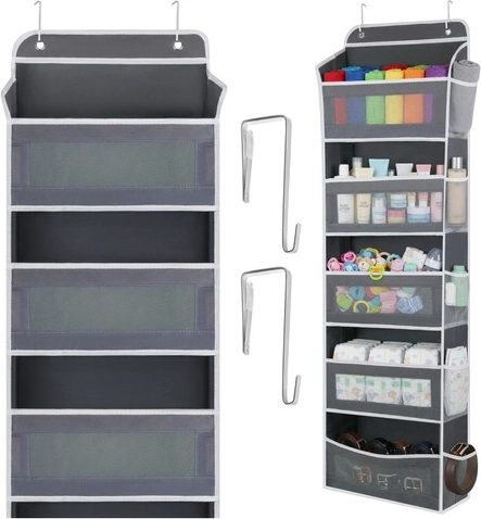 Organizador colgante para puerta RUHHY, 5 estantes, 142 × 40 × 17 cm