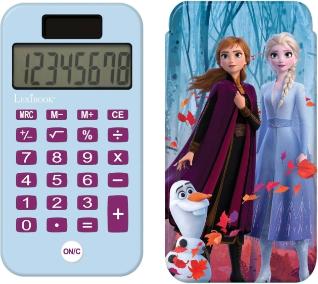 Calculadora de bolsillo Lexibook Frozen: calculadora infantil con tapa deslizante