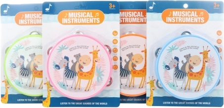 Pandereta con animales 16 cm