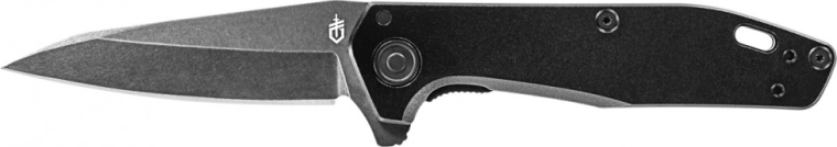 Gerber Fastball Black navaja de bolsillo 7,6 cm, totalmente negra, aluminio