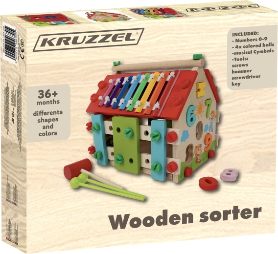 Casita educativa de madera Kruzzel