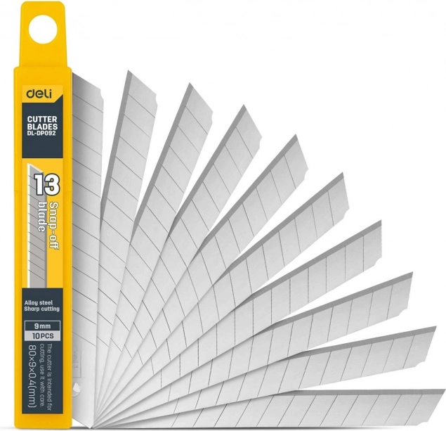 Cuchillo universal Deli Tools con hoja intercambiable de 9 mm