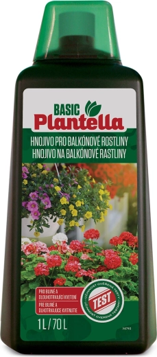 Fertilizante líquido para plantas con flor de balcón Plantella Basic 1 l