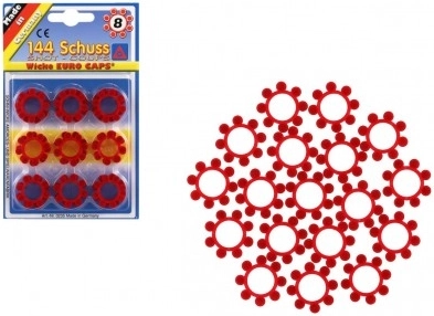 Cápsulas para pistola infantil de 8 disparos – coronas, 144 disparos