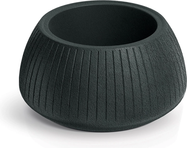 Maceta Coro Bowl 40 cm gris oscuro