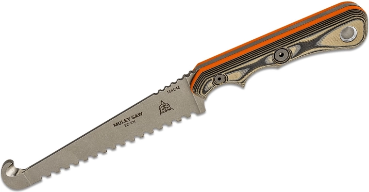 TOPS Knives Muley Skinner y Muley Saw combo con funda de cuero