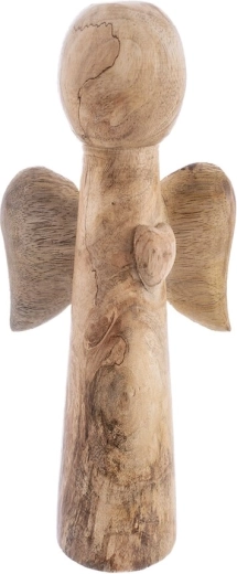 Ángel de madera de mango, 21 cm