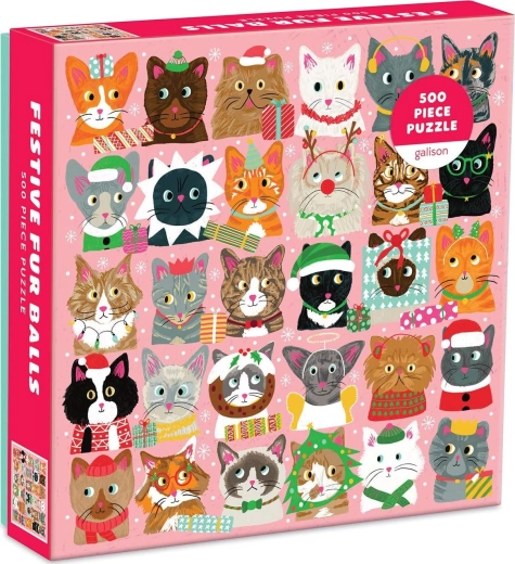 Puzzle Galison Gatitos festivos 500 piezas